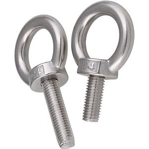 Uitzettingsbouten, M3 M4 M5 M6 M8 M10 M12 Hijsoogbouten 304 roestvrijstalen hijsringschroeven Oogbout Roestvrijstalen oogbouten(M3 5pcs)