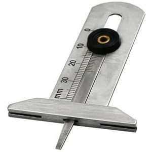 Roestvrijstalen autoband, dieptemeter for bandenprofiel, liniaal, schuifmaat, meetinstrument, motor, vrachtwagen(0-50mm)