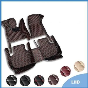 Automattenset Auto Vloermatten Voor Mercedes Voor Benz Voor EQA 2022 Custom Auto Voet Pads Auto Tapijt Cover Interieur Accessoires Automatten Set (Color : Bruin)