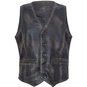 Heren Klassiek Slim Zacht Lederen Vest