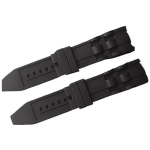 MENGKE 26mm siliconen rubberen horlogeband zwart luxe heren polsband horloge armband vervangende riem compatibel met Invicta/Pro/Diver Acessoires