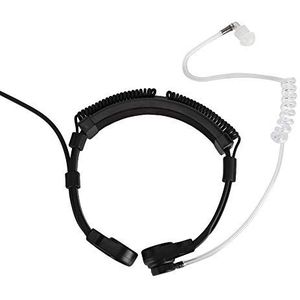 Throat Control Microfoon Mic Oortelefoon Headset, Headset Microfoon met Transparante Buis, Ruisonderdrukkend, Comfortabel Ontwerp, Discreet Gebruik, voor Walkie Talkie UV 5R UV