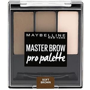 Maybelline New York Eye Brow Kit zacht bruin, per stuk verpakt (1 x 3 g)