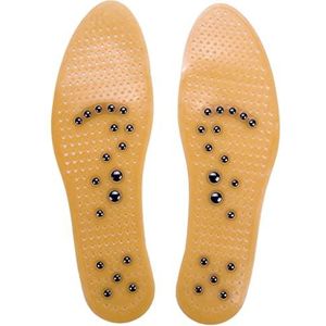 jalkahierontatyynyt, Voettherapie Massager Magnetische Massage Binnenzool Voetkussentherapie Gewichtsverlies Schoen Inlegzolen(Brown,2 pair)