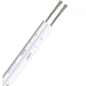 Flexibele kabel 2-pins 3528 2835 LED-stripverlichting driver elektrische draad, 2-pins elektrische kabel, 22AWG vertinde koperdraden verlengconnector (kleur: 2-pins rood zwart, maat: 5 m)(2pin White G