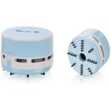 Peach Mini stofzuiger - werkt op batterijen (2x AA) - hoge zuigkracht - blauw - PA105