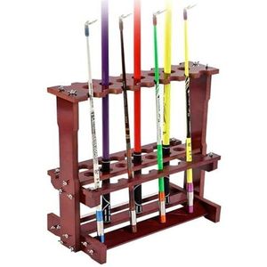 Pool Cue Rack, Pool Stick Holder Floor Stand, Houten Biljartkeu Houder, Game Rooms, Biljartbenodigdheden / 23 Gaten