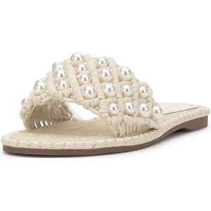 Jessica Simpson dames Brennara2 platte sandaal, crème, 36 EU