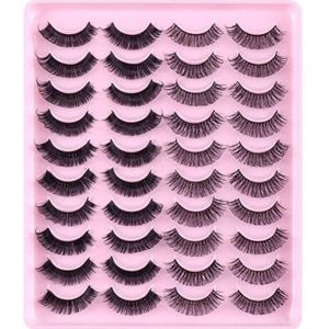 Look Eye 20 Pairs Russische Pluizige D Krullend Herbruikbare 3D Eye Pluizige Nep