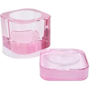 Schotel Cups Voor Nail Art Acryl Vloeistoffen Clear Glas Nail Monomeer Vloeistoffen Kom Vochten Schotel Acryl Poeder Houder Glas Pot Art Studio Tool