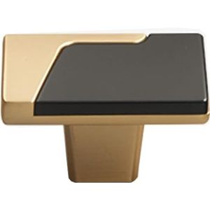 Lichte luxe stijl zinklegering kasthandgreep, enkel gat, goud - roestbestendig meubelhandvat for deuren en kasten - set van 2 - maat: gatafstand 128 mm (Color : Gold, Size : Single hole)