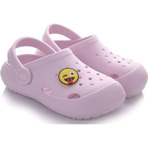 LEMIGO Lichte kinderklompen Eva met pin jongens en meisjes tuinschoenen badslippers pantoffels G. 23-36 EU, 880 Lemigoose, roze, 25/26 EU