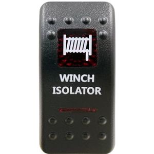 Rode LED-tuimelschakelaar SPST 5P AAN UIT & DPDT 7P AAN UIT AAN Geschikt voor auto, marine, boot, IP66 NARVA Carling ARB-stijl auto-onderdelen(Winch Isolator)