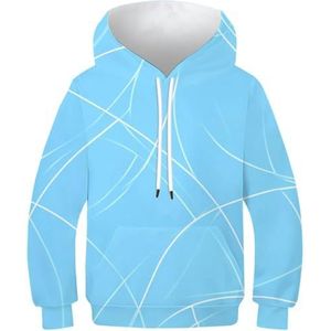 RNDKAUUIE Model lichtblauw 3D hoodies kinderen grappig bedrukte trui kleur patroon hoodie zakken, Style-17, 13-15 anni