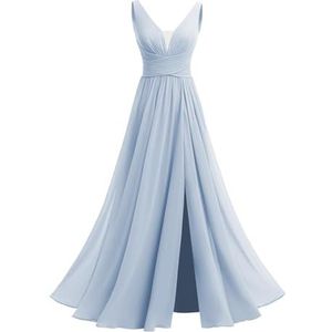 Off-shoulder bruidsmeisje jurken A-lijn formele avond prom jurk voor vrouwen met split WYX545, Lavendel, 36