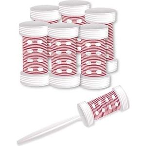 Keramische borstelrollers, 6 haarwikkelaars met handvat, voor droog haar