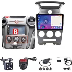 Android Double Din Car Stereo 9 Inch Touchscreen Autoradio Autotoebehoren Multimedia Stuurwielbediening met Navigatie Plug And Play Voor Kia Carens 2007-2011 (Size : M700S 4G+WIFI 8G+128G B)