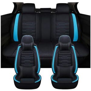 Beschermhoes Autostoel Voor Ford Voor Focus Voor Mk1 Aangepaste Stoelhoes Antislip Interieuraccessoires(Luxury-Black Blue)