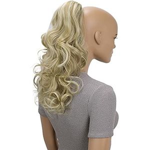 CAISHA 45cm Haarstukje Vlecht Paardenstaart Haarextensies Volumineus Golvend Lichtblond Mix PH26