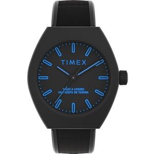 Timex Unisex Analoge Quartz Horloge Met Polyurethaan Band TW2W42300VQ, Zwart