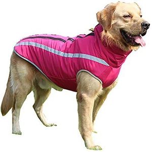 DaobaPET Waterdichte hondenjas winter warme jas, outdoor sport waterdichte hondenkleding Outfit vest voor kleine middelgrote grote honden met harnas gat