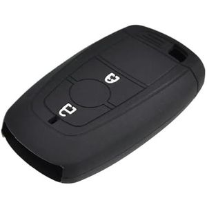 Sleutelbehuizing 2 Knop Keyless Afstandsbediening Autosleutelhanger Ring Keten Siliconen Case Cover Auto Accessoires Voor Ford Voor Ecosport 2018 2019 2020 2021 2022 Autosleutelhoesje