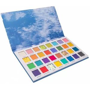 MQPALZKD 32 kleuren oogschaduwplaat matte parelpailletten toneelmake-up heldere