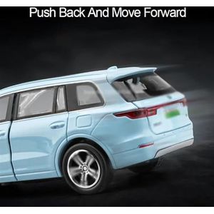 Gegoten lichtmetalen automodel Voor Leading Ideaal voor EEN 1/32 Schaal Auto Legering Diecast Model Auto Speelgoed met Licht Trek Speelgoed Hobby Collectie (Color : Green)