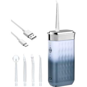 Professionele draagbare tanddouche, intrekbaar waterreservoir, IPX7 waterdicht, 3 modi, geschikt voor reizen en thuis, professionele monddouche