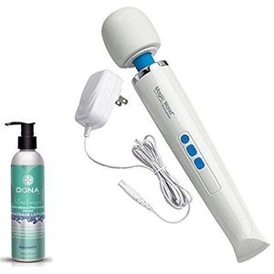 New Magic Wand Rechargeable Cordless Wand Massager Kit Includes Massaging Lotion 8oz