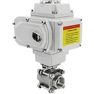 ZPC1CS81 3/8"" 1/2"" 3/4"" 1"" 2"" 2-weg Hoge Platform Gemotoriseerde Kogelklep 304 Roestvrij staal q911f-16P aan-Uit Type Elektrische Kleppen
