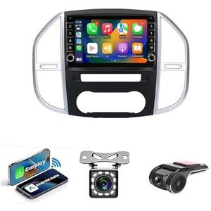 Android 14 Multimedia Stereo Video Speler Voor Mercedes Benz Vito W447 2014-2021 Ondersteunt Car-play Android Auto/Bluetooth/FM AM RDS DAB+ Radio/Stuurbediening(NF-7 8Core 8+256G)