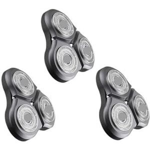 Compatibel voor Xiaomi, Elektrisch scheerapparaat, scheerhoofd, droog, nat scheerapparaat, baardtrimmer, vervanging scheerblad, compatibel voor Mijia S500 S500C S300 (3 stuks)