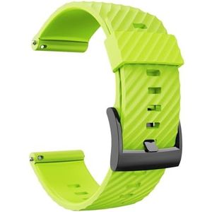 Jeniko Compatibel met Suunto 7 siliconen horlogeband 24 mm Quick Fit polsband Compatibel met Suunto 9 Baro Suunto Spartan Sport pols HR-armband D5 riem (Color : Green, Size : SUUNTO 7_24MM)