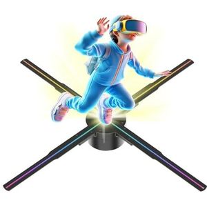 3D Hologram Fan LED Verlicht Bord Vakantie Reclameverlichting WIFI Afstandsbediening Display Afbeelding Video Projector