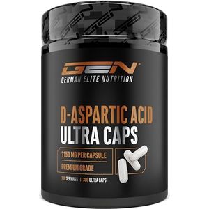 D-Asparaginezuur DAA Ultra Caps - 300 capsules met hooggedoseerde 1150 mg per capsule - D-Aspartic Acid - Zonder ongewenste toevoegingen