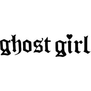 Ghost Girl Coole Motorfiets Sticker Persoonlijkheid Auto Raam Bumper Voorruit Motorfiets Body Helm Decoratieve Decal PVC(Black,40x10cm)