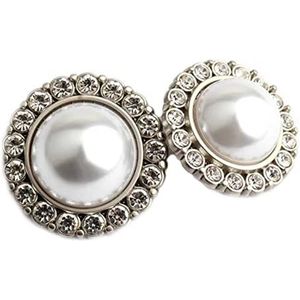 Button， Knopen Naaien Crafts， 10 Stuks 15/20/25 Mm Mode Parel Knoppen for Kleding Vrouwen Diy Naaien Accessoires Knoppen for jasje Shirt(Silver,25mm)