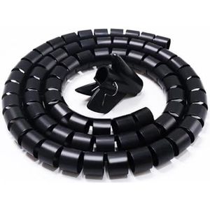 1 Meter Afdekbuis Lijn Organisator Buis Bescherming Wikkel Kabel Draad Beschermer(Green,20mm inside diameter)