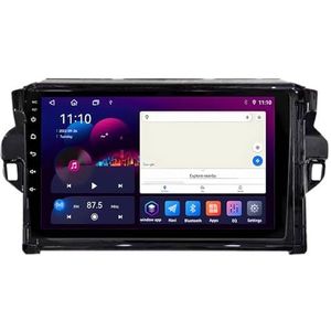 Android 13 GPS Navigation Stereo voor Toyota Fortuner 2 2015-2020 9 Inch 2 Din Auto Radio met CarPlay AHD Omgekeerd beeld Bedieningselementen op het stuur GPS navigatie(S1 1G+32G)