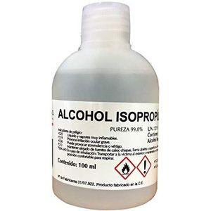 Isopropylalcohol isopropylalcohol isopropanol 99,8% verpakking van 100 ml.