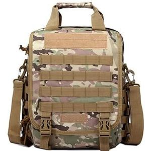 Tactische Camouflage Laptop Range Bag Gear Outdoor Sport Wandelen Draagtas Pouch, Camouflage, Medium