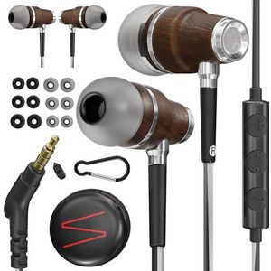 Symphonized - NRG 3.0 - In-Ear Oordopjes - Zwart & Grijs - Hout