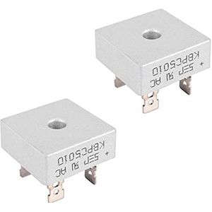 Reinscer 2 x enkelfasige diode-gelijkrichter bruggelijkrichter 50A 1000V KBPC5010 nieuw