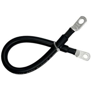 Siliconen kabel Elektrische draad, M6 Zwarte siliconen omvormer auto fotovoltaïsche batterij aansluitdraad 0-8 awg 20-200 cm(2 AWG,60CM)