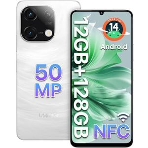 UMIDIGI G9C Android 14 NFC mobiele telefoon (2024), 12 (6 + 6) + 128 GB, 50 MP + 8 MP, 90 Hz, 5000 mAh, Bluetooth 5.4, processor MTK Helio G36, 6,75 inch (16,75 cm) smartphone 4G Dual