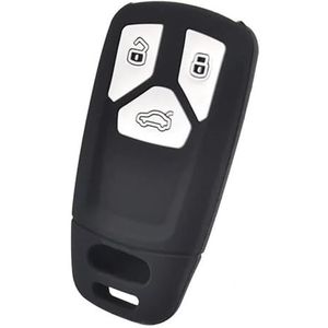 Autosleutelhoesje Voor A-udi A4 B9 Q5 Q7 TT 2016 2017 2018 Siliconen Sleutelhoes Shell Houder Beschermer Sleutelhanger 3 Knoppen DYDGUTUFB