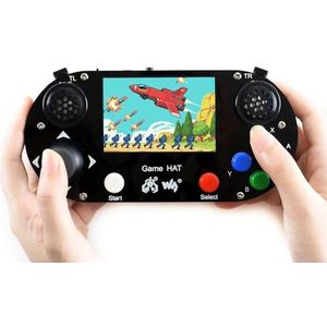 Waveshare Game HAT for Raspberry Pi A+/B+/2B/3B/3B+/4B 3.5inch IPS Screen 480 * 320 Resolution 60 Frame Experience Make Your Own Game Console