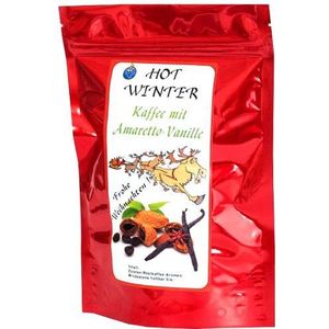 Gearomatiseerde koffie (Hot Winter Amaretto-vanille, 200g) winterse smaak - hele boon