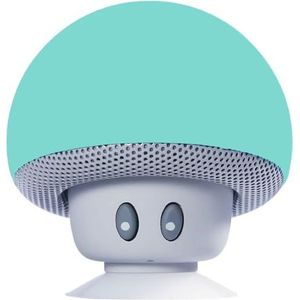 Hipipooo Mini Mushroom draagbare draadloze Bluetooth V2.1 luidspreker en houder met zuignap compatibel met iPad, iPhone, Android-telefoon, tablet pc